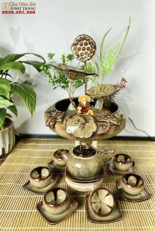 Ấm Chén Bát Tràng Giá Xưởng Tại Chợ Gốm - Ảnh 3