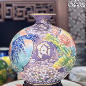 Bình Hút Lộc Nhị Cảnh Thuận Buồm Xuôi Gió -Sen Cá H35