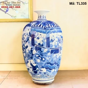 Bình Hút Lộc Bách Nhi Men Lam H50 - Mã TL335 - Ảnh 2