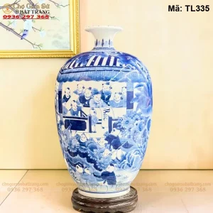 Bình Hút Lộc Bách Nhi Men Lam H50 - Mã TL335 - Ảnh 3