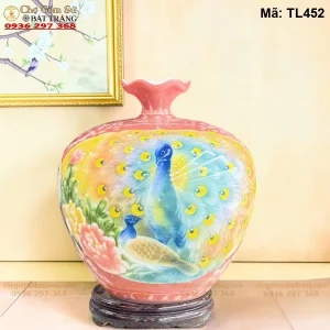 Bình Hút Lộc Công Danh Phú Quý Dáng Túi H35 - Mã TL452