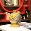 Bình Hút Lộc Công Danh Phú Quý Màu Vàng Đắp Nổi Vẽ Vàng - Mẫu 2 Bình Hút Lộc Công Danh Phú Quý Màu Vàng Đắp Nổi Vẽ Vàng - Mẫu 2