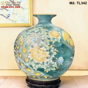 Bình Hút Lộc Công Danh Phú Quý Xanh H35 - Mã TL342 - Ảnh 2