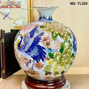 Bình Hút Lộc Hạc Ngàn Hoa Sinh Phú Quý H30 - Mã TL323 - Ảnh 2