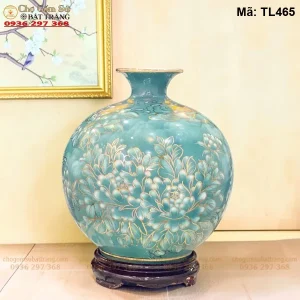 Bình Hút Lộc Mã Nghênh Phúc Lộc Vẽ Vàng H30 - Mã TL465 - Ảnh 2