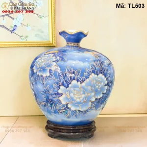 Bình Hút Lộc Mã Nghênh Phúc Lộc Vẽ Vàng H32 - Mã TL503 - Ảnh 2