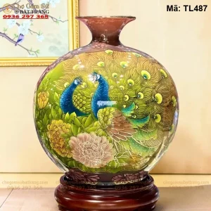 Bình Hút Lộc Nhị Cảnh Công Danh Phú Quý Thuận Buồm H35 - Mã TL487