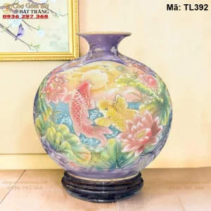 Bình Hút Lộc Nhị Cảnh Thuận Buồm Xuôi Gió – Công Danh Phú Quý Nổi H35 - Mã TL392