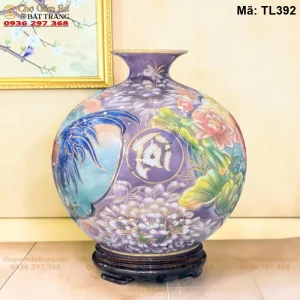 Bình Hút Lộc Nhị Cảnh Thuận Buồm Xuôi Gió – Công Danh Phú Quý Nổi H35 - Mã TL392 - Ảnh 2