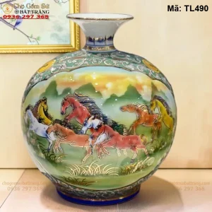 Bình Hút Lộc Nhị Cảnh Thuận Buồm Xuôi Gió Mã Đáo Thành Công H35 - Mã TL490 - Ảnh 2