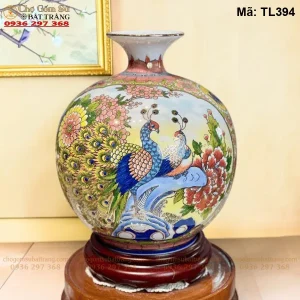 Bình Hút Lộc Nhị Cảnh Thuận Buồm Xuôi Gió – Mã Đáo Thành Công Vẽ Vàng H35 - Mã TL394 - Ảnh 2