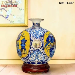 Bình Hút Lộc Phong Thủy cảnh Ngọc Lan Phú Quý - Mã TL387 - Ảnh 2