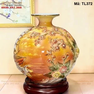 Bình Hút Lộc Thuận Buồm Xuôi Gió H25 Họa Tiết Nổi - Mã TL372 - Ảnh 2