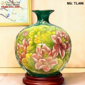 Bình Hút Lộc Thuận Buồm Xuôi Gió Vẽ Vàng H30 - Mã TL496 - Ảnh 2