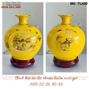 Bình Hút Lộc Thuận Buồm Xuôi Gió Vẽ Vàng - Mã TL430 - Ảnh 2