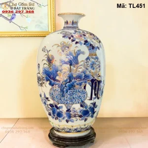 Bình Hút Lộc Vẽ Cổ Đồ Vẽ Vàng H50 - Mã TL451 - Ảnh 2