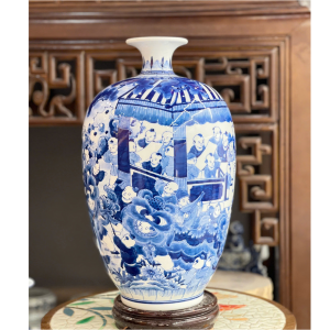 Bình Hút Lộc Bách Nhi H50 Men Lam