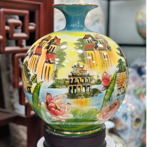 Bình Hút Lộc Vẽ Cảnh Hà Nội H35 Bình Hút Lộc Vẽ Cảnh Hà Nội H35