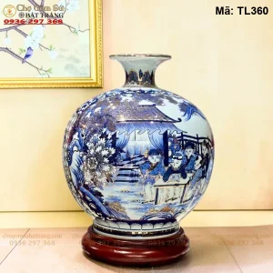 Bình Hút Tài Lộc Bách Nhi Bách Phúc Vẽ Vàng H35 - Mã TL360 - Ảnh 2