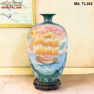Bình Hút Tài Lộc Nhị Cảnh Công Danh Phú Quý – Thuận Buồm Xuôi Gió H50 - Mã TL353 - Ảnh 2