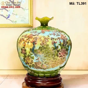 Bình Hút Tài Lộc Nhị Cảnh Mã Đáo Thành Công – Công Danh Phú Quý H30 - Mã TL391