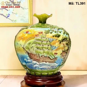 Bình Hút Tài Lộc Nhị Cảnh Mã Đáo Thành Công – Công Danh Phú Quý H30 - Mã TL391 - Ảnh 2