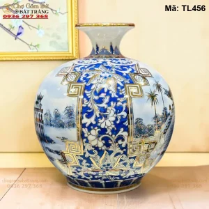 Bình Hút Tài Lộc Vẽ Nhị Hà Nội H35 - Mã TL456 - Ảnh 2