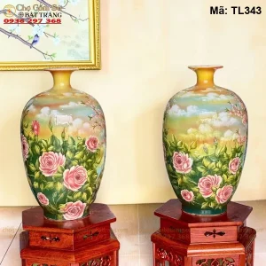 Bình Tài Lộc Bát Tràng Công Danh Phú Quý H50 - Mã TL343