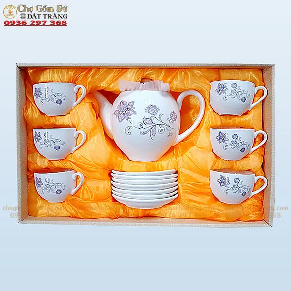 Bộ Ấm Chén Hàn Quốc Có Gì Đặc Biệt Và Cách Chọn Sao Cho Đẹp Bộ ấm chén Hàn Quốc kiểu dáng sang trọng dùng trong gia đình