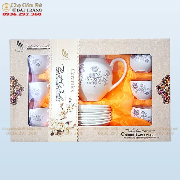 Bộ Ấm Chén Hàn Quốc Có Gì Đặc Biệt Và Cách Chọn Sao Cho Đẹp Bộ ấm chén phong cách Hàn Quốc thích hợp làm quà biếu
