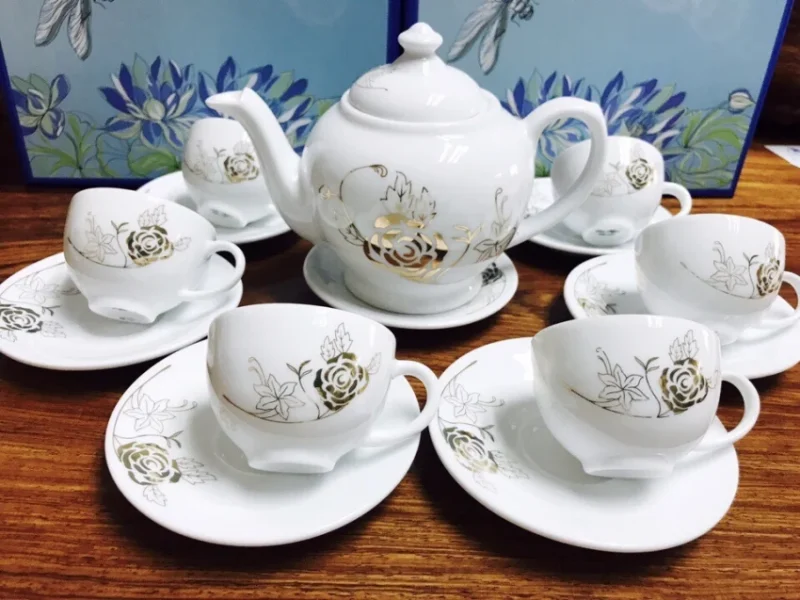 Bộ Ấm Chén Sứ Hải Dương Và Các Dòng Đồ Sứ Gia Dụng Được Quan Tâm Bộ ấm chén sứ Hải Dương