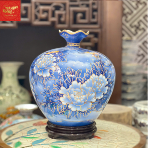 Bình Hút Lộc-Mã Nghênh Phúc Lộc Vẽ Vàng H32 - Ảnh 2