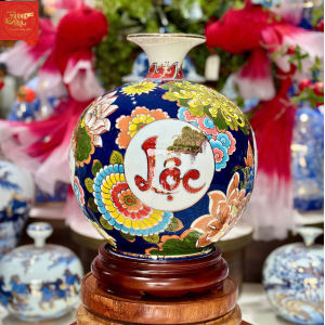 Bình Hút Lộc Tài Lộc- Vẽ Vàng H35