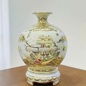 Bình Hút Lộc Nhị Cảnh Thuận Buồm Xuôi gió-Mã Đáo Thành Công - Vẽ Vàng H45