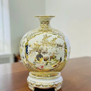 Bình Hút Lộc Tứ Cảnh Cổ Đồ - Vẽ Vàng H45