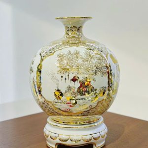 Bình Hút Lộc Tứ Cảnh Cổ Đồ - Vẽ Vàng H45