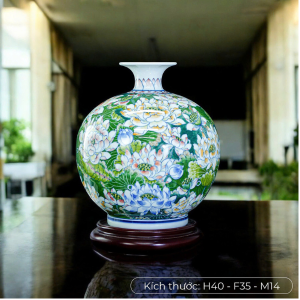 Bình Hút Lộc – Sen Ngọc Trường Xuân H40