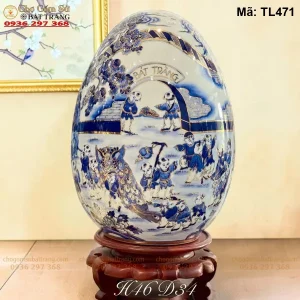 Trứng Tài Lộc Bách Nhi Vẽ Vàng H46 - Mã TL471