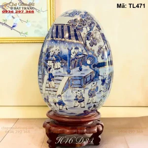Trứng Tài Lộc Bách Nhi Vẽ Vàng H46 - Mã TL471 - Ảnh 2