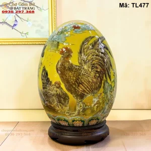 Trứng Tài Lộc Kim Kê Đại Cát Vàng Vẽ Vàng - Mã TL477